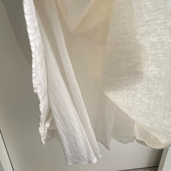 Zara Cream Button-Front Midi Dress - Picture 7 of 7